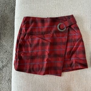 Free People Plaid Skort